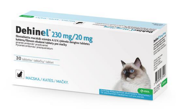 E-shop DEHINEL tablety na odčervenie pre mačky 30tbl
