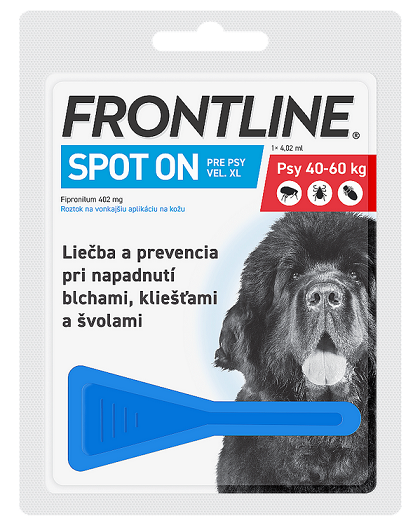 E-shop FRONTLINE Spot-on dog pipeta proti kliešťom a blchám pre psy XL 4,02ml