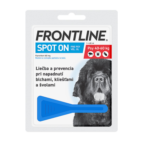 FRONTLINE Spot-on dog pipeta proti kliešťom a blchám pre psy XL 4,02ml