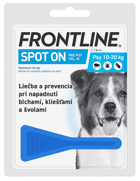 E-shop FRONTLINE Spot-on dog pipeta proti kliešťom a blchám pre psy M 1,34ml