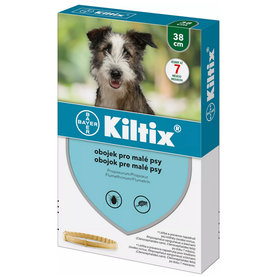 KILTIX antiparazitný obojok pre malé psy, 38cm