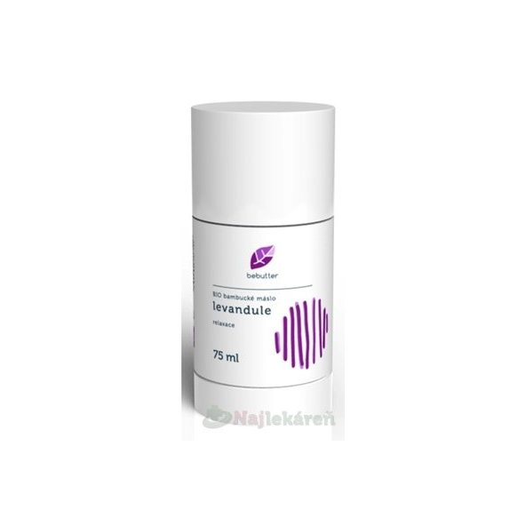 Bebutter BIO bambucké maslo Levanduľa telový balzám 75ml