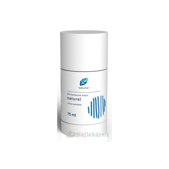 Bebutter BIO bambucké maslo Natural na citlivú pokožku 75ml