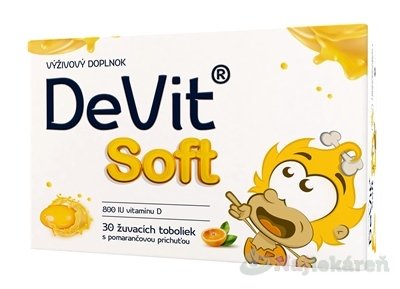 E-shop DeVit Soft Vitamín D žuvacie tobolky 30ks