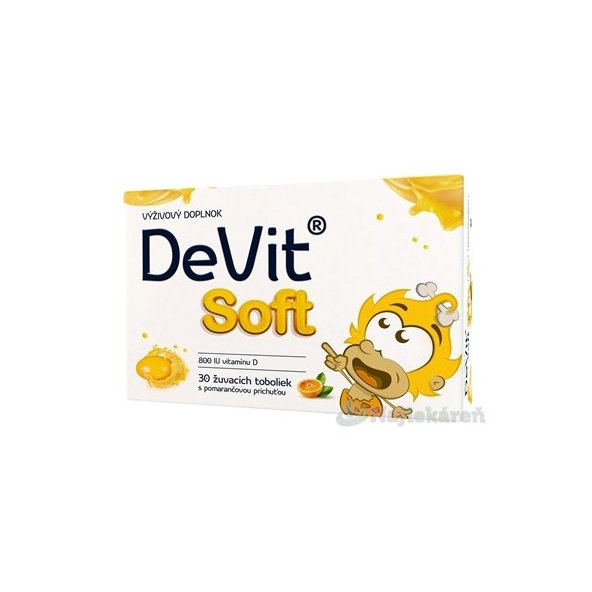 DeVit Soft Vitamín D žuvacie tobolky 30ks