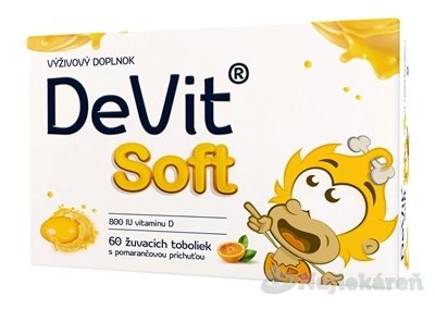 E-shop DeVit Soft Vitamín D žuvacie tobolky 60ks