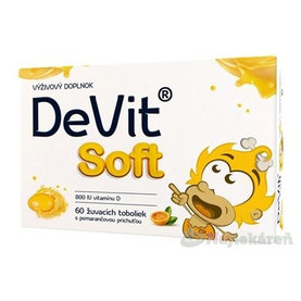 DeVit Soft Vitamín D žuvacie tobolky 60ks