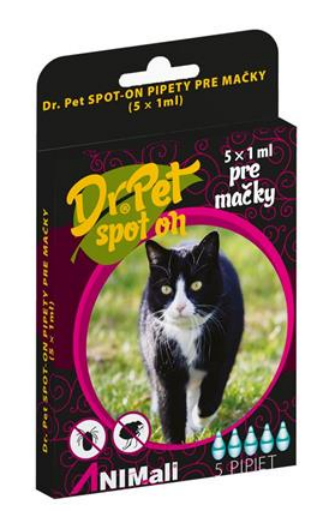 Dr.Pet spot-on pipety pre mačky 5x1ml