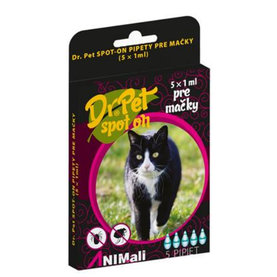 Dr.Pet spot-on pipety pre mačky 5x1ml