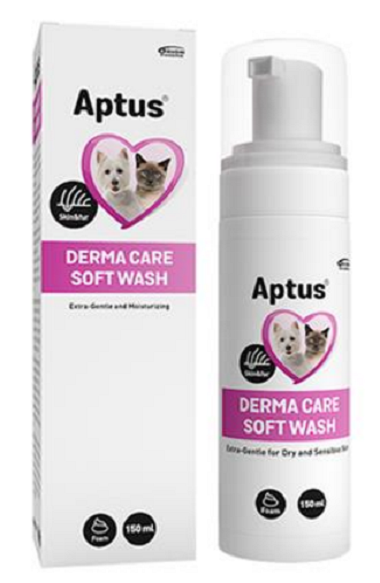 E-shop Aptus Derma Care Soft Wash šampón pre mačky a psy so suchou pokožkou 150ml