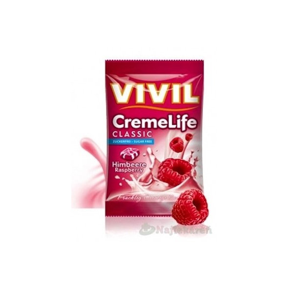 VIVIL BONBONS CREME LIFE CLASSIC malinovo-smotanove  110 g