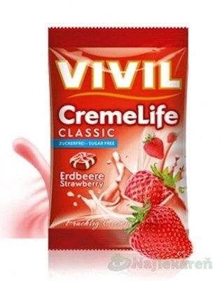 E-shop VIVIL BONBONS CREME LIFE CLASSIC jahodovo-smotanove 110 g