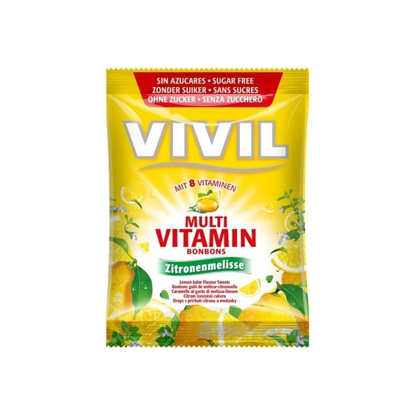 VIVIL BONBONS MULTIVITAMÍN citrón a medovka  60 g