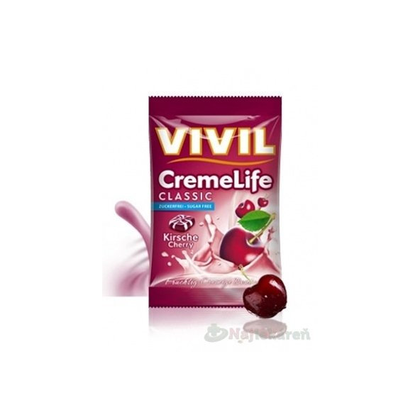 VIVIL BONBONS CREME LIFE CLASSIC višňovo-smotanove  110 g