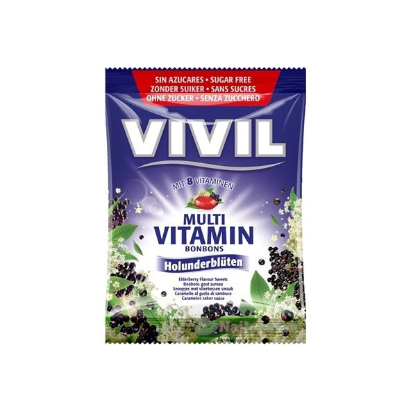 VIVIL BONBONS MULTIVITAMÍN baza čierna  60 g