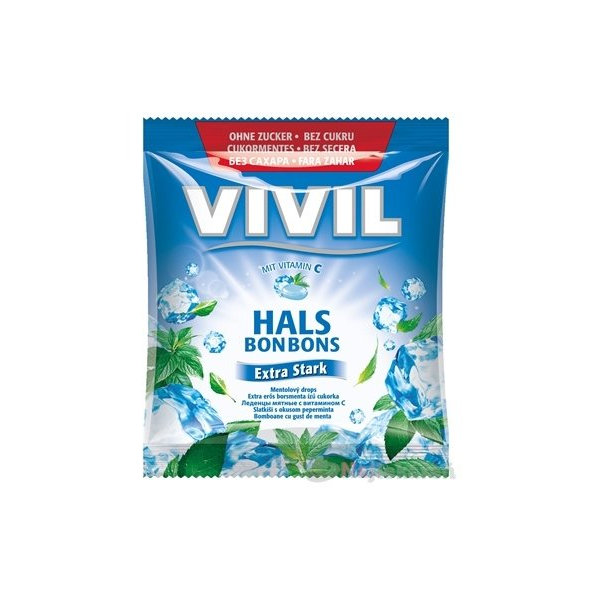 VIVIL BONBONS Extra Stark mentolove 60 g