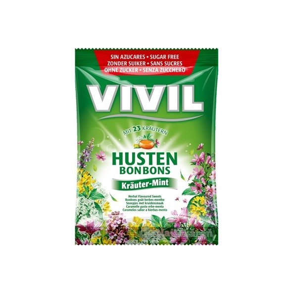VIVIL BONBONS HUSTEN mentolovo-bylinkove  60 g