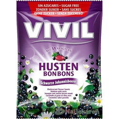 VIVIL BONBONS HUSTEN čierna ríbezľa s 11 bylinami  60 g