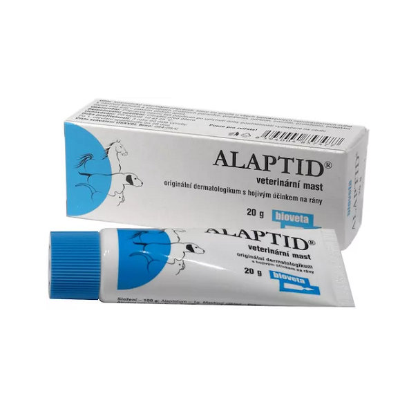 Alaptid 2% masť na ošetrenie labiek psov a mačiek 20g