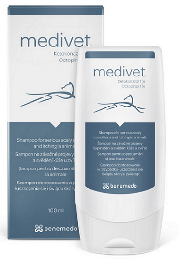 E-shop Medivet šampón pre starostlivosť o kožu a srsť domácich zvierat 100ml