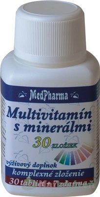 E-shop MedPharma MULTIVITAMÍN S MINERÁLMI 30 ZLOŽIEK, 37 ks