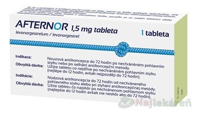 E-shop AFTERNOR postkoitálna antikoncepcia 1,5 mg tableta