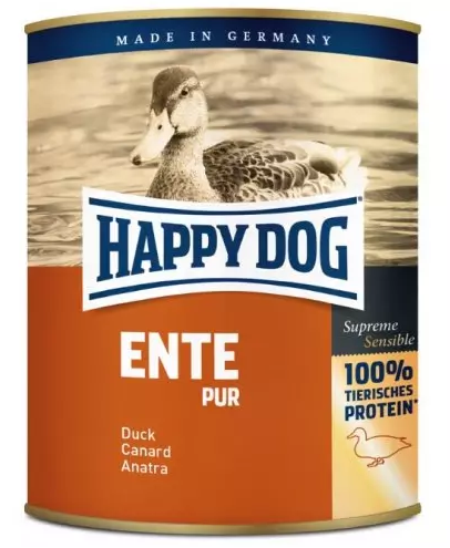 E-shop Happy Dog PREMIUM - Fleisch Pur - kačacie mäso konzerva pre psy 800g