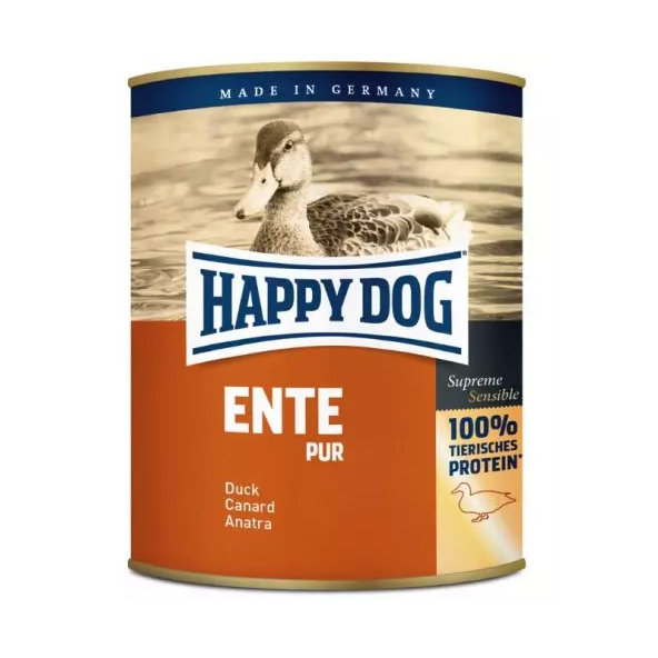Happy Dog PREMIUM - Fleisch Pur - kačacie mäso konzerva pre psy 800g
