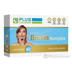 PLUS LEKÁREŇ Biotín Komplex, 60 tbl