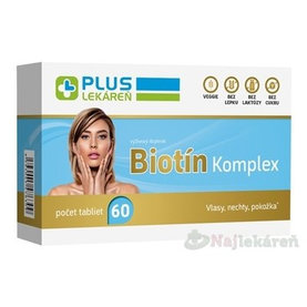 PLUS LEKÁREŇ Biotín Komplex, 60 tbl