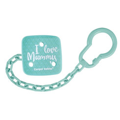 CANPOL BABIES Retiazka na cumlík I Love Mummy - zelená