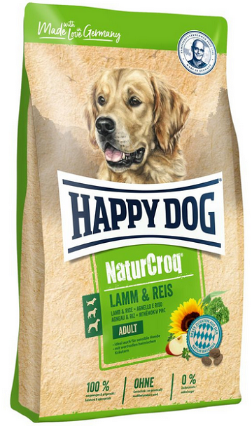 E-shop Happy Dog PREMIUM - NaturCroq - jahňacina a ryža granule pre psy 1kg