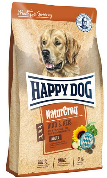 E-shop Happy Dog PREMIUM - NaturCroq - hovädzie a ryža granule pre psy 1kg