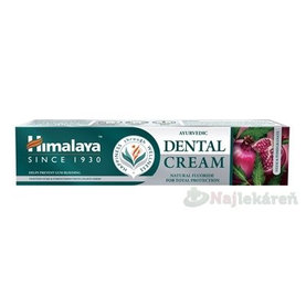 Himalaya Dental, zubná pasta s nimbou a granátovým jablkom, 100g