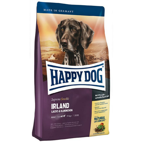 Happy Dog SUPER PREMIUM - Supreme SENSIBLE - Irland losos a králik granule pre psy 1kg