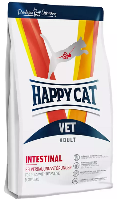E-shop Happy Cat VET DIET - Intestinal - granule pre mačky pri tráviacich poruchách 4kg