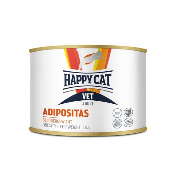Happy Cat VET DIET - Adipositas - na chudnutie, konzerva pre mačky 200g