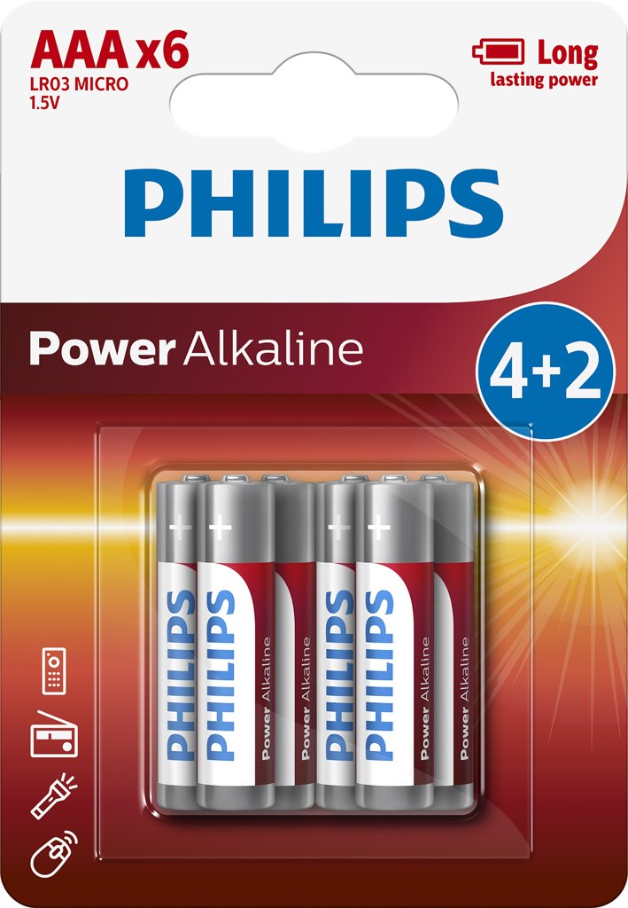 E-shop PHILIPS Batérie LR03P6BP/10