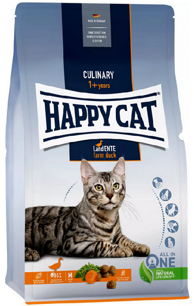 E-shop Happy Cat SUPER PREMIUM - ALL IN ONE Culinary vidiecka kačka granule pre mačky 1,3kg