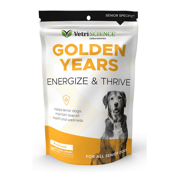 VetriScience GOLDEN YEAR Energize&Thrive tablety na podporu trávenia a imunity pre psy 60tbl