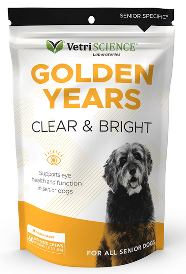 E-shop VetriScience GOLDEN YEAR Clear&Bright antioxidanty na podporu zdravia a zraku pre psy 60tbl