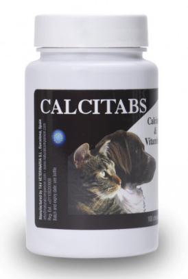E-shop Calcitabs kalciové tablety pre psy a mačky 100tbl