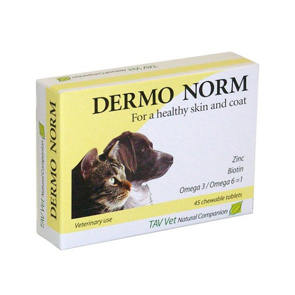 Dermo Norm na zdravú pokožku a srsť pre psy a mačky 100tbl