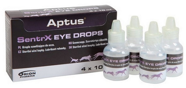 E-shop Aptus SentrX Eye Drops očné kvapky pre psy, mačky a kone 4x10ml