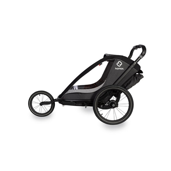 HAMAX Vozík za bicykel vr. ramená + kočíkovú set Cocoon One Grey/black