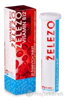 E-shop ŽELEZO + Vitamín B12 - RosenPharma
