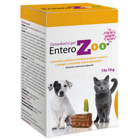 Entero Zoo detoxikačný gel pri zažívacích ťažkostiach pre zvieratá 15x10g