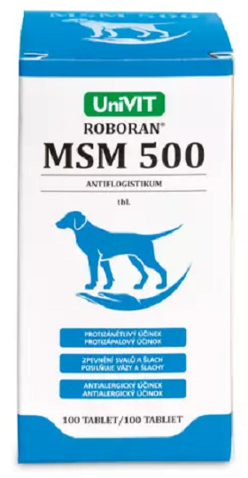 E-shop Roboran MSM 500 analgetikum pre psy 100tbl