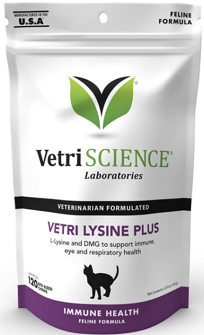 E-shop VetriScience Vetri-Lysine Plus žuvacie tablety na podporu imunity pre mačky 120tbl