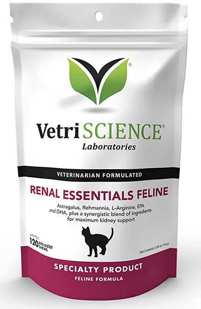 E-shop VetriScience Renal essentials Feline na podporu ľadvín pre mačky 120tbl